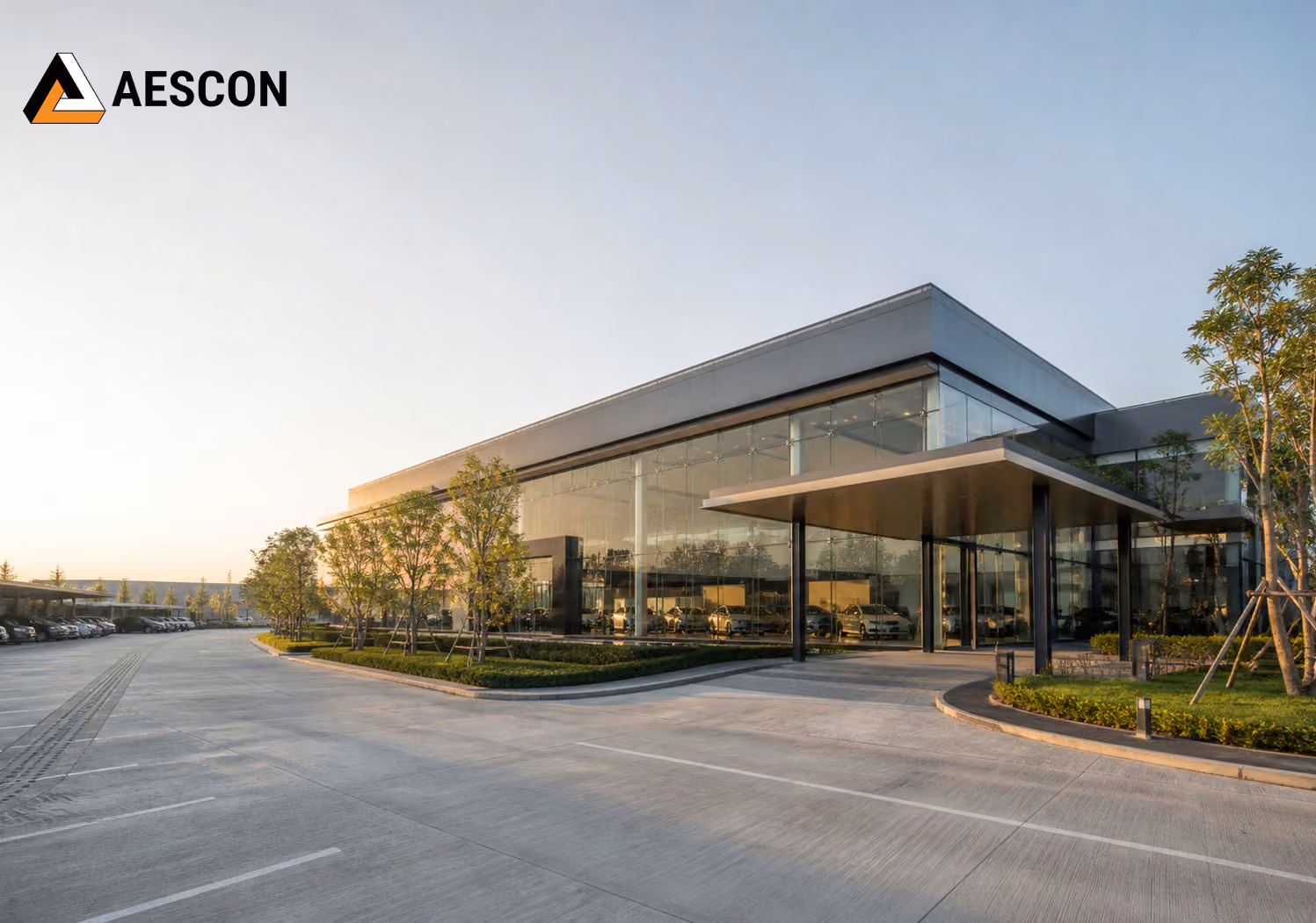 ภาพประกอบอาคารพาณิชย์ และพื้นที่ธุรกิจโดย AESCON